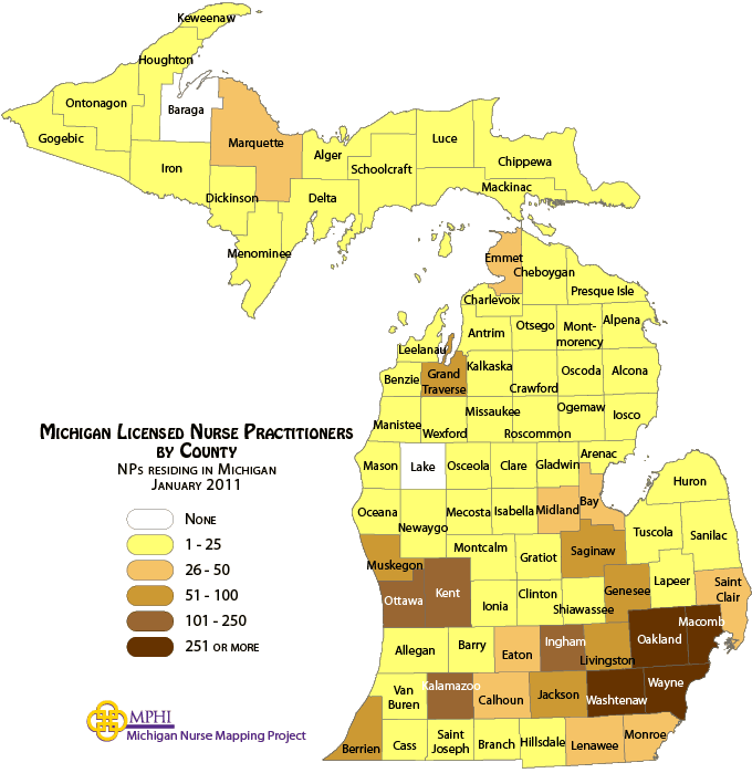 NPs by county